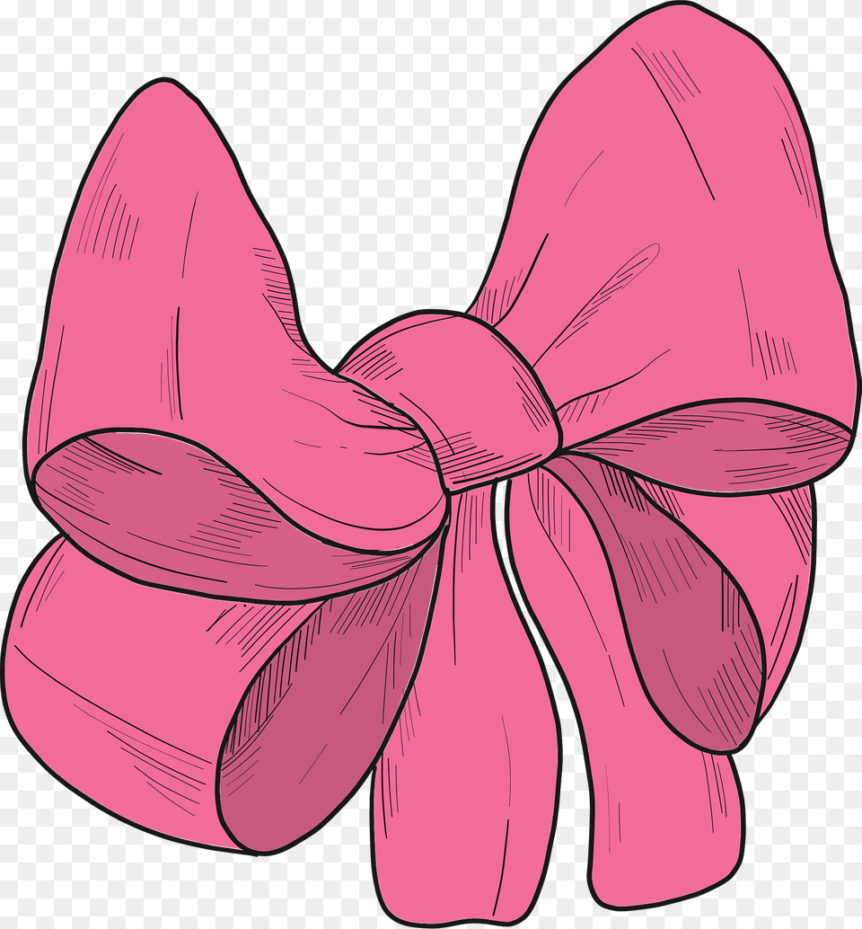 Pink Bow Clipart, Accessories, Plant, Petal, Formal Wear Png