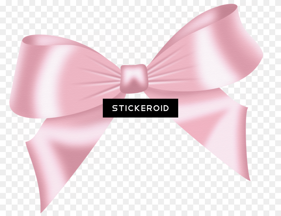 Pink Bow Transparent Satin, Accessories, Formal Wear, Tie, Bow Tie Free Png Download