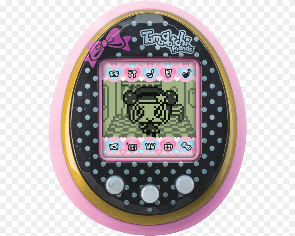 Pink Bow U0026 Black Dots Tamagotchi Friends Full, Cd Player, Electronics, Qr Code Png