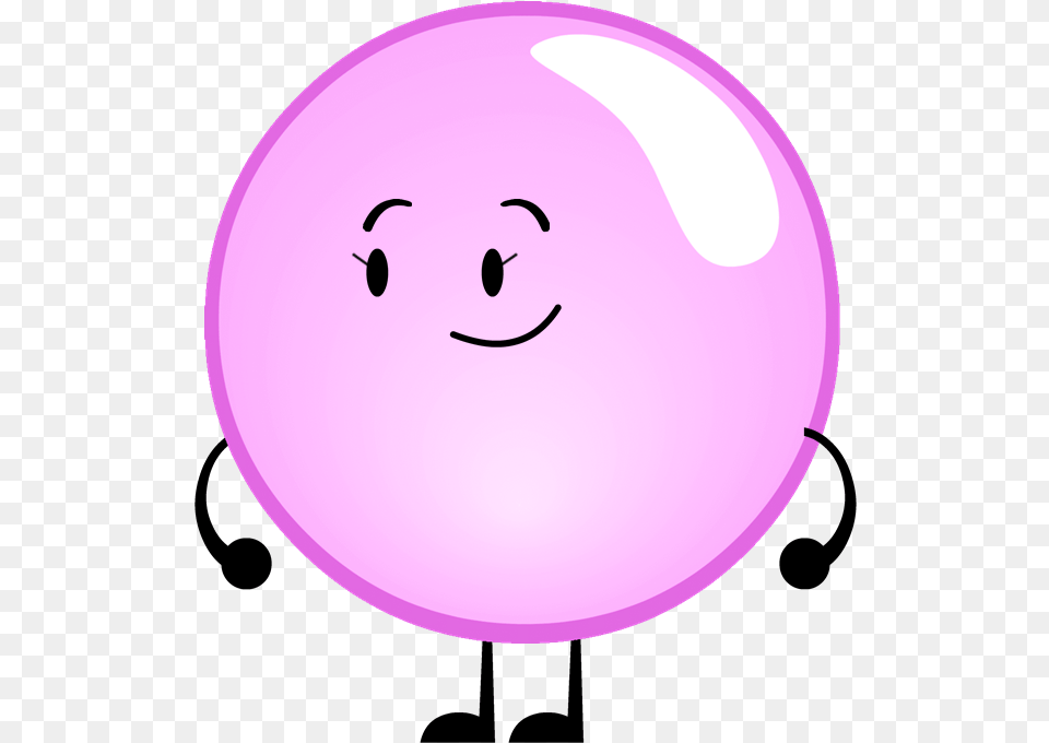 Pink Bubble Pose Object Shows Bfdi Bubble, Balloon, Purple, Sphere, Face Png
