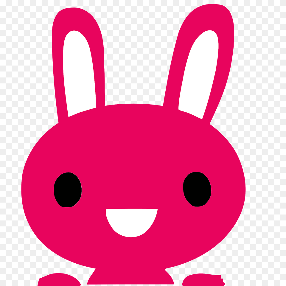Pink Bunny Clipart, Plush, Toy Free Png