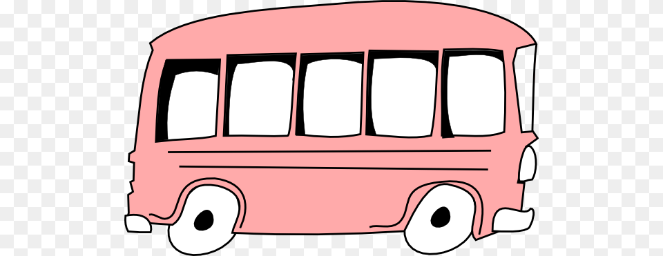 Pink Bus Clip Art, Minibus, Transportation, Van, Vehicle Free Png Download