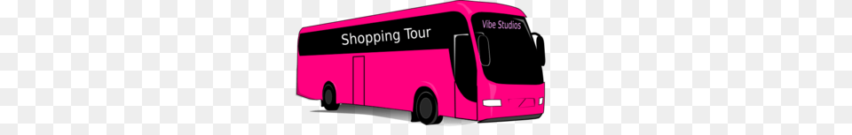 Pink Bus Clip Art, Transportation, Vehicle, Tour Bus, Moving Van Png Image