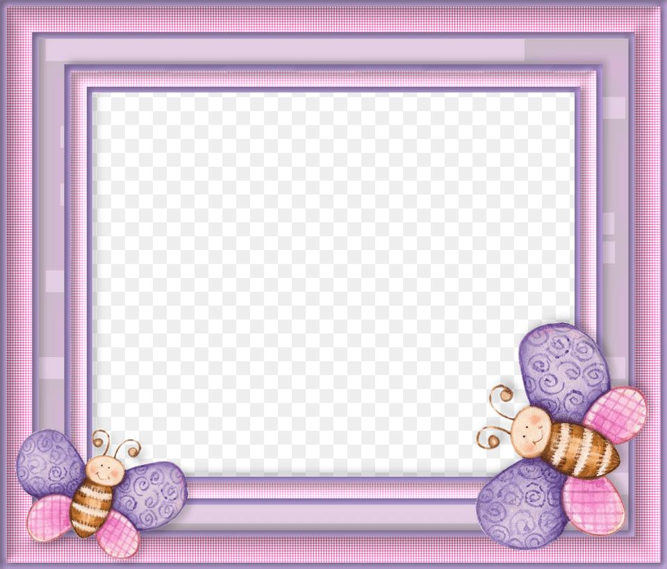 Pink Butterfly Border Butterfly Frame And Borders, Accessories, Earring, Jewelry, Purple Free Png