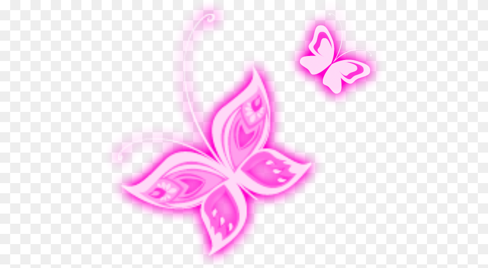 Pink Butterfly Clip Art Pink Butterfly, Flower, Plant, Purple Free Png