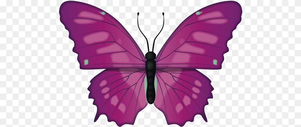 Pink Butterfly Emoji Girly, Purple, Invertebrate, Insect, Animal Free Png Download