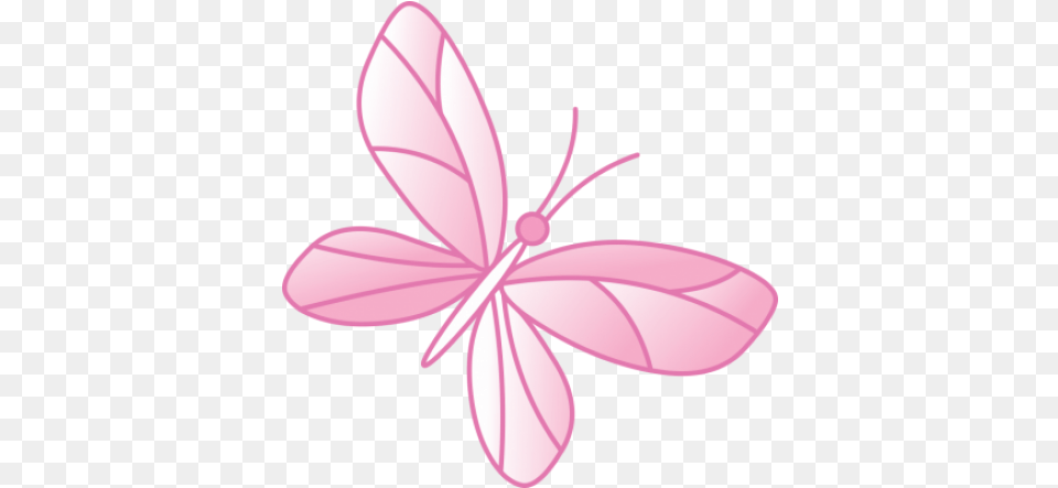 Pink Butterfly Sticker Girly, Flower, Plant, Animal Png Image