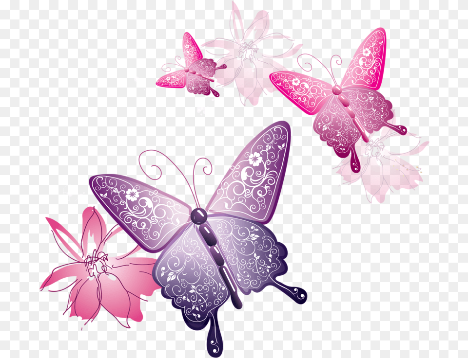 Pink Butterfly Transparent Background Pink Butterfly, Art, Floral Design, Graphics, Pattern Png