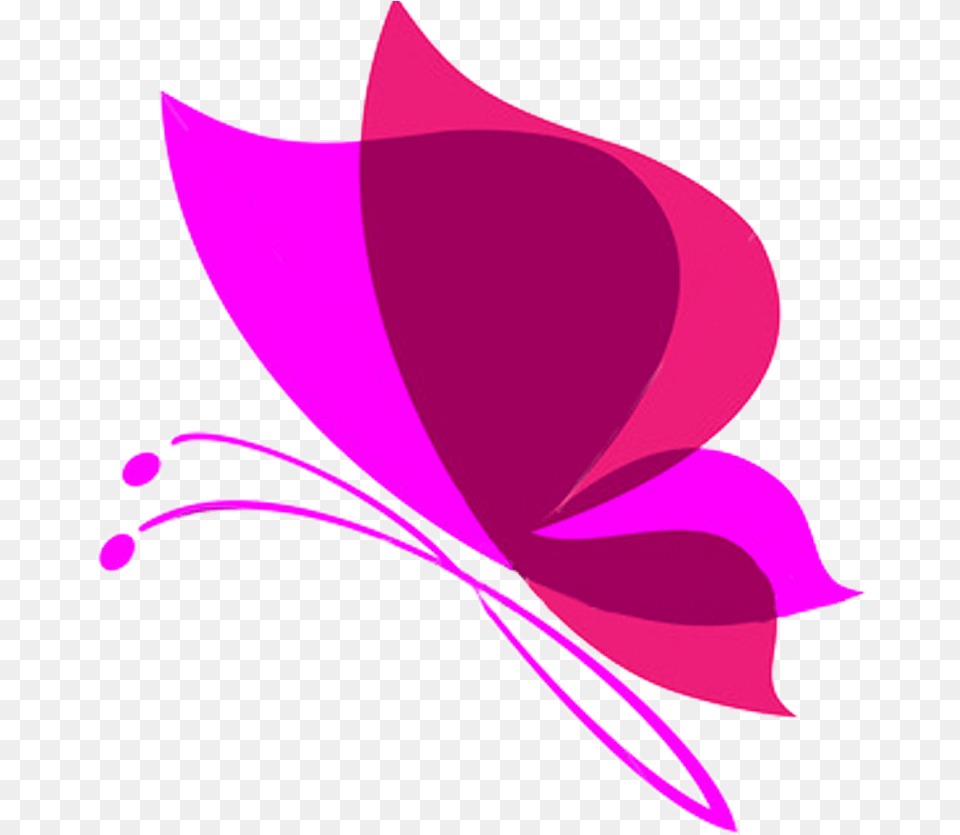 Pink Butterfly Transparent Background Pink Purple Butterfly Vector, Petal, Hat, Plant, Flower Free Png