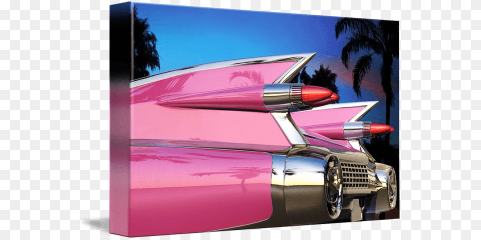 Pink Cadillac Space Age Automobile Design, Cosmetics, Lipstick, Device, Electrical Device Png Image