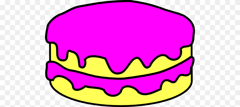 Pink Cake No Candle Clip Art, Burger, Food, Smoke Pipe Free Png