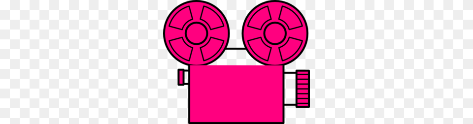 Pink Camera Clip Art, Reel, Dynamite, Weapon Png Image
