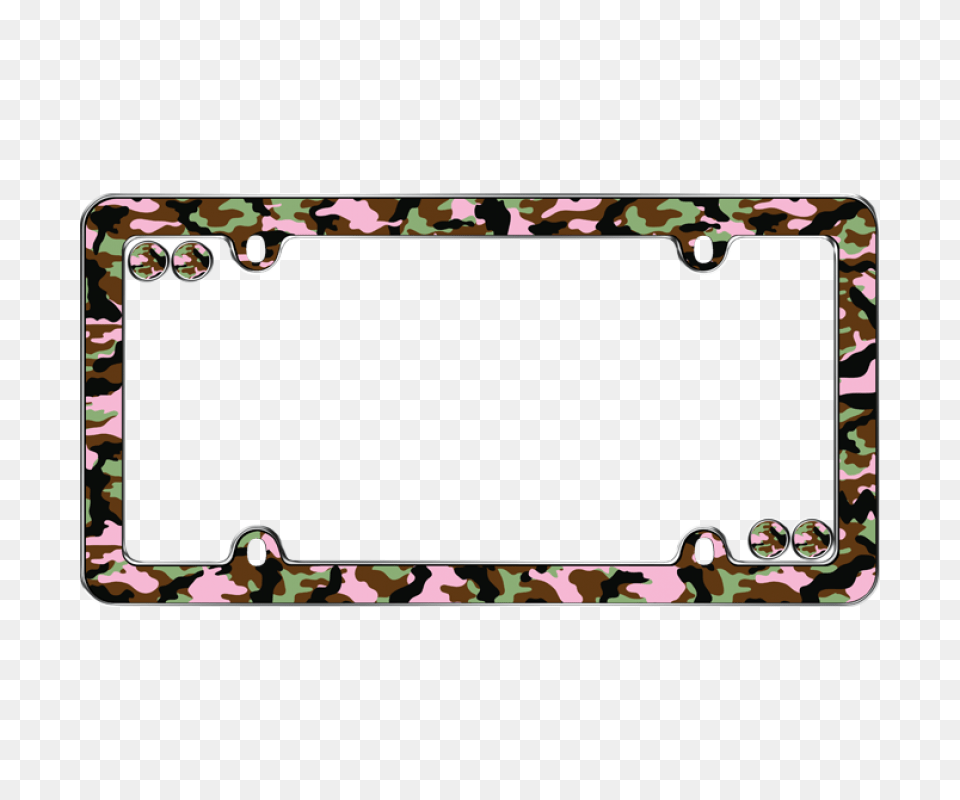 Pink Camo Girl Plastic License Plate Frame, Home Decor, Rug, Person Free Png