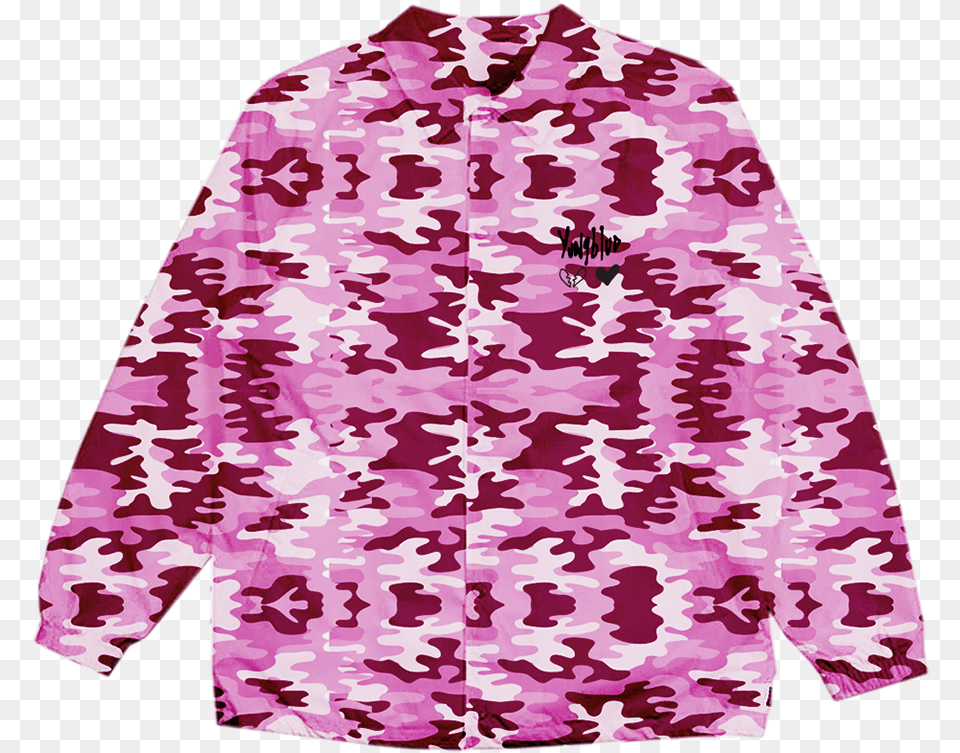 Pink Camo Heartbreak Windbreaker Digital Album, Clothing, Coat, Jacket, Sweater Png Image