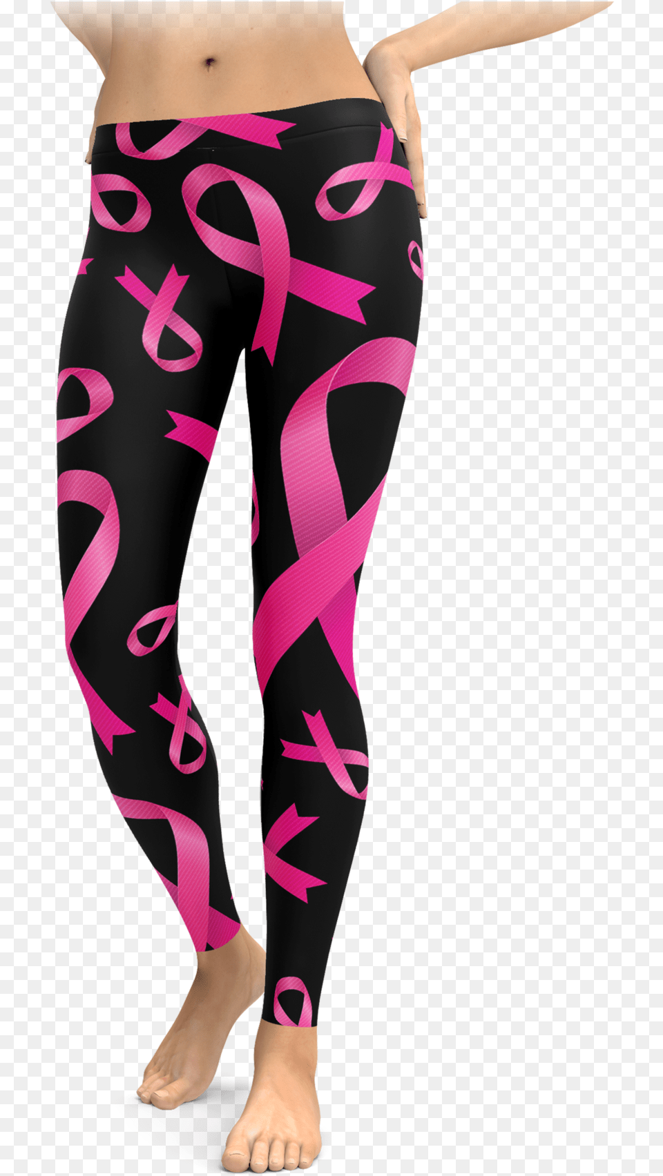 Pink Cancer Ribbon, Clothing, Hosiery, Tights, Adult Png