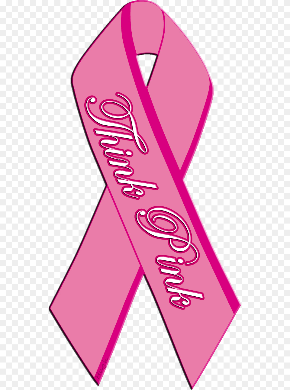 Pink Cancer Ribbon Think Pink Ribbon, Sash Free Png Download