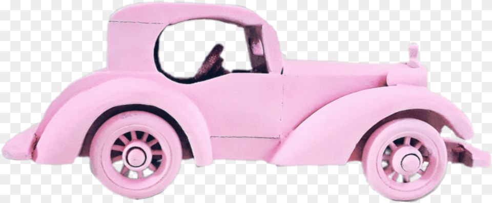 Pink Car Cars Pinkcar Pinkcars Antique Car, Machine, Transportation, Vehicle, Wheel Free Transparent Png