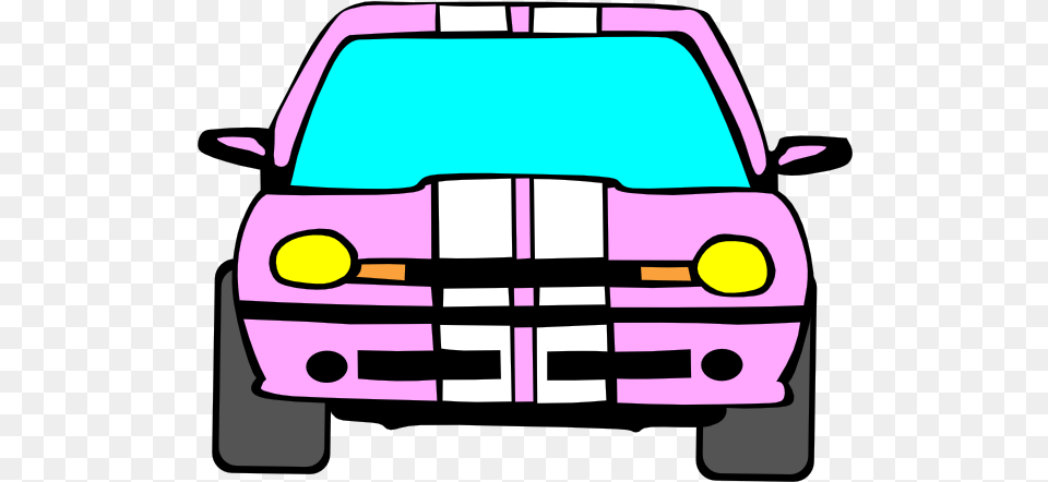 Pink Car Clip Art Vector Clip Art Online Black And White Outline Car Clipart, Transportation, Vehicle, Ammunition, Grenade Png Image