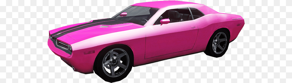 Pink Car Picture Pink Dodge Challenger, Wheel, Vehicle, Coupe, Machine Png Image