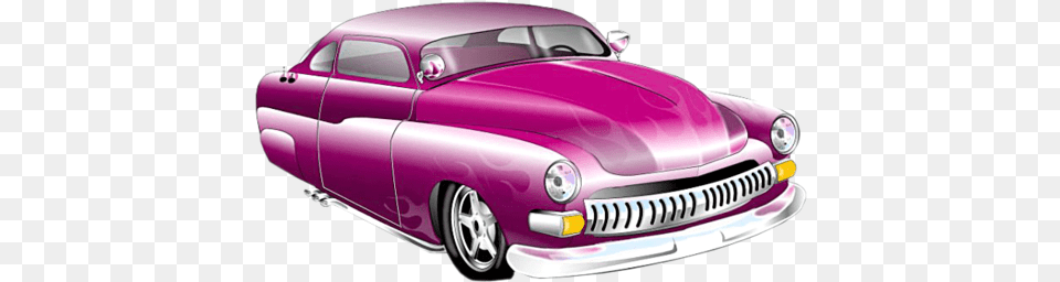 Pink Car Tube Moto Et Fille, Coupe, Sports Car, Transportation, Vehicle Free Png