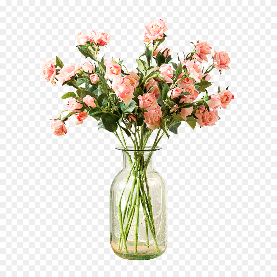 Pink Carnation Cartoon Download Vector, Flower, Flower Arrangement, Flower Bouquet, Jar Free Transparent Png