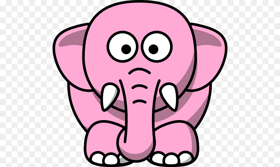 Pink Cartoon Elephant, Animal, Baby, Person, Wildlife Png