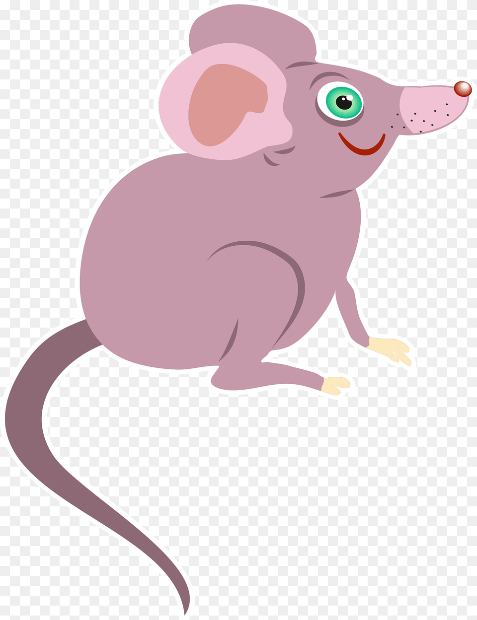 Pink Cartoon Mouse Clipart, Animal, Mammal, Fish, Sea Life Free Transparent Png