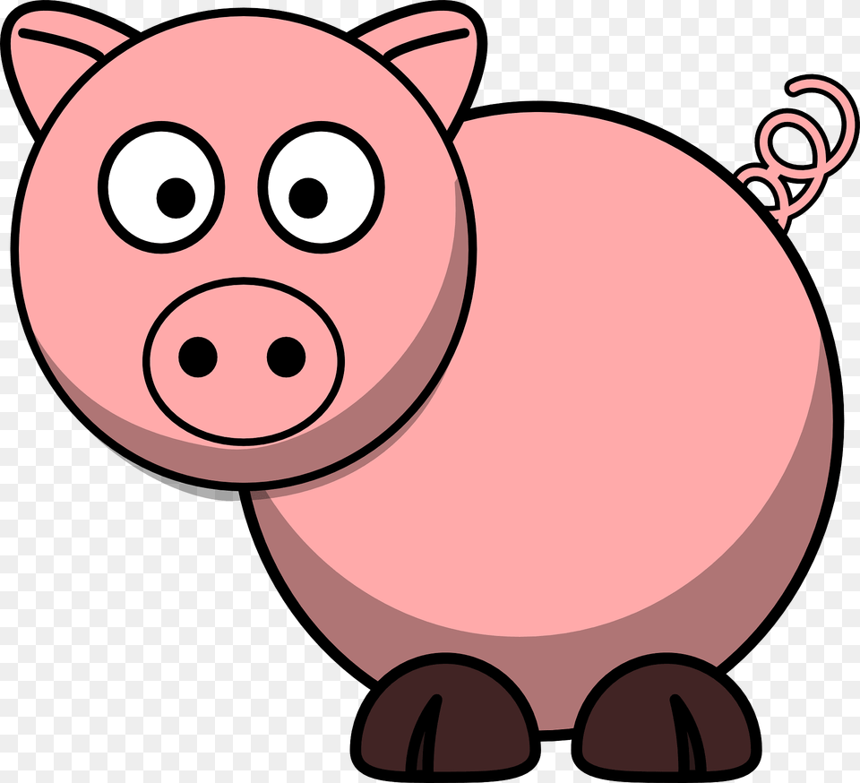 Pink Cartoon Pig Clipart, Piggy Bank, Animal, Bear, Mammal Png Image