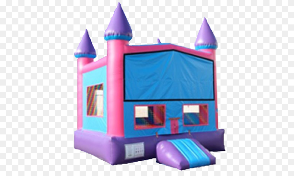 Pink Castle Bounce House Castle Bounce House Pink, Inflatable, Play Area Free Png Download