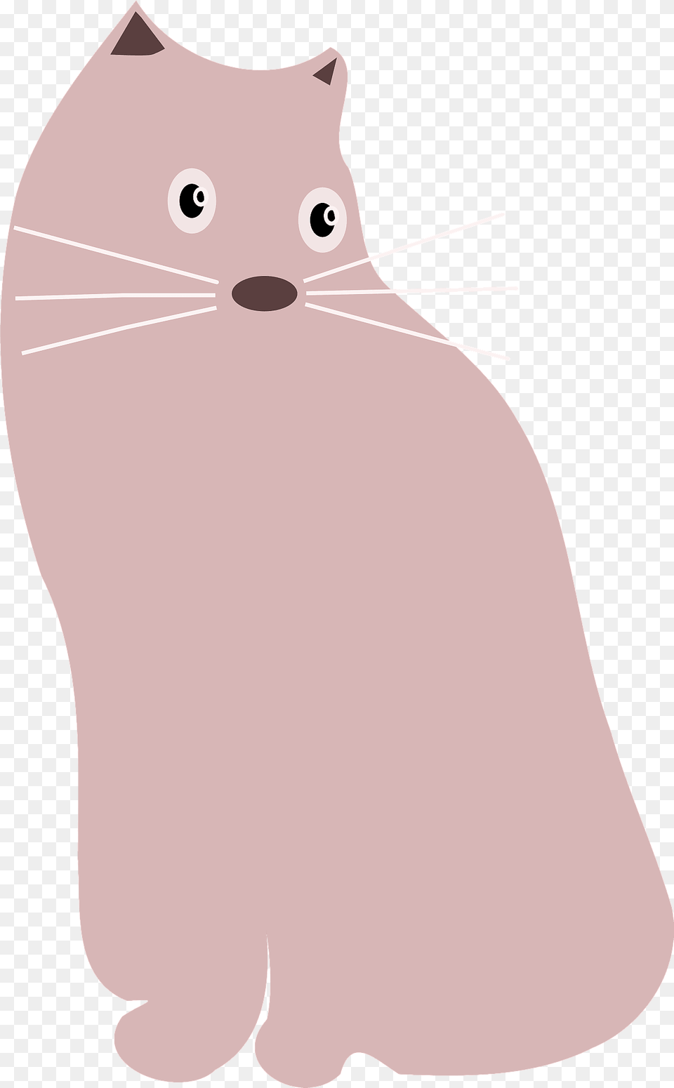 Pink Cat Clipart, Animal, Mammal, Pet, Manx Free Transparent Png