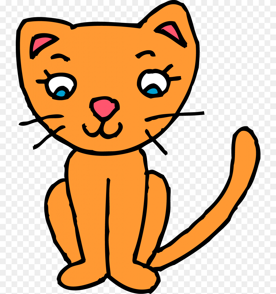 Pink Cat Kitten Black Cat Clip Art, Baby, Person, Face, Head Free Transparent Png