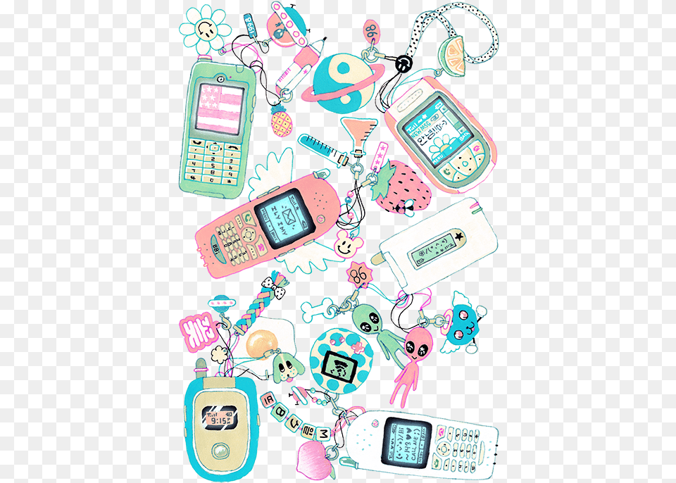 Pink Cellphone And Kawaii Image Redux Theme, Electronics, Mobile Phone, Phone Free Png