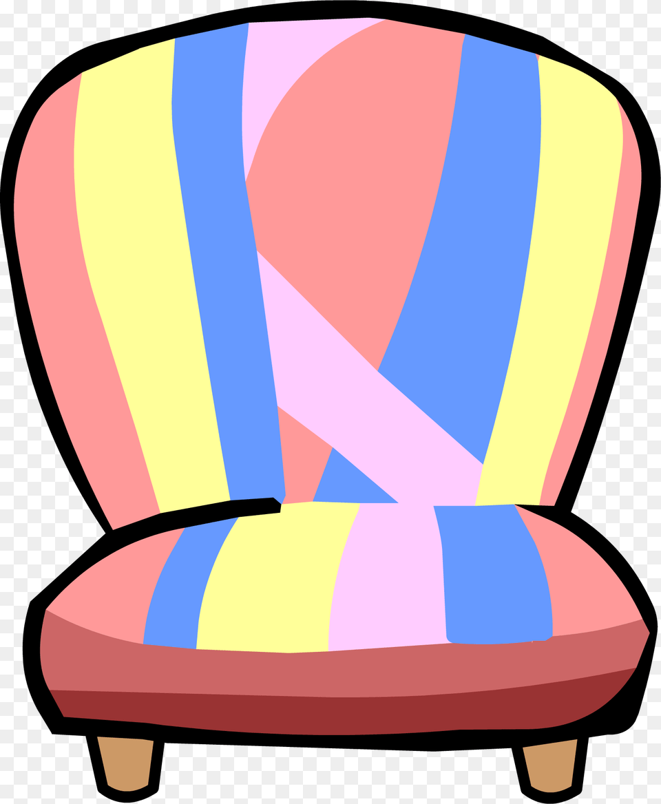 Pink Chair Club Penguin Furniture, Armchair Free Png Download