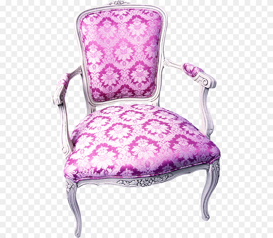 Pink Chair Transparent Image Chair, Furniture, Armchair Free Png