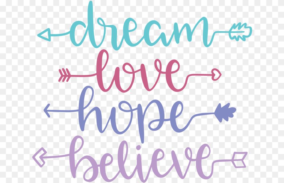 Pink Chalk Line Dream Love Hope Believe, Text, Dynamite, Weapon Png