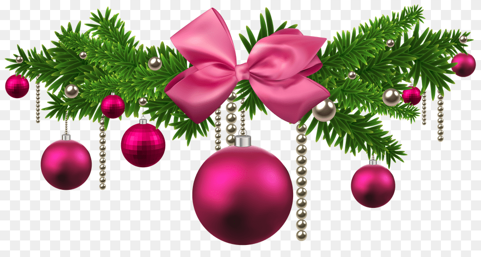 Pink Christmas Decorations Christmas Tree Decorations Free Png