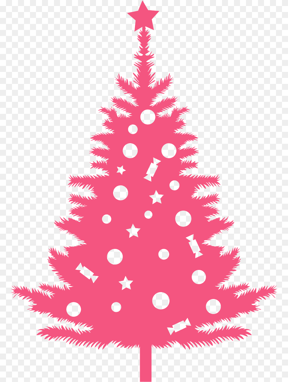 Pink Christmas Tree Vector, Plant, Festival, Christmas Decorations, Person Free Png Download