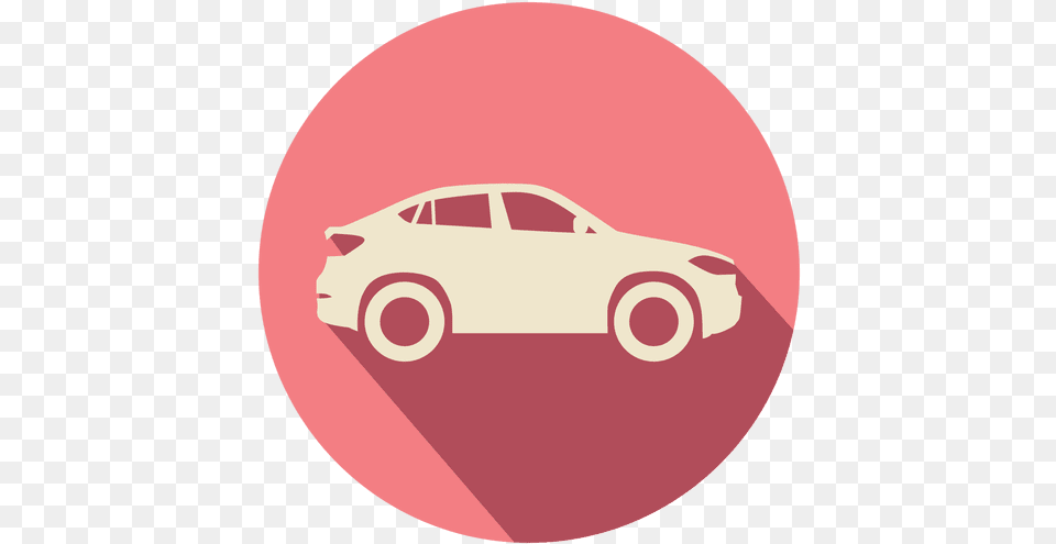 Pink Circle Retro Car Carro En Circulo, Sedan, Transportation, Vehicle, Machine Free Png Download