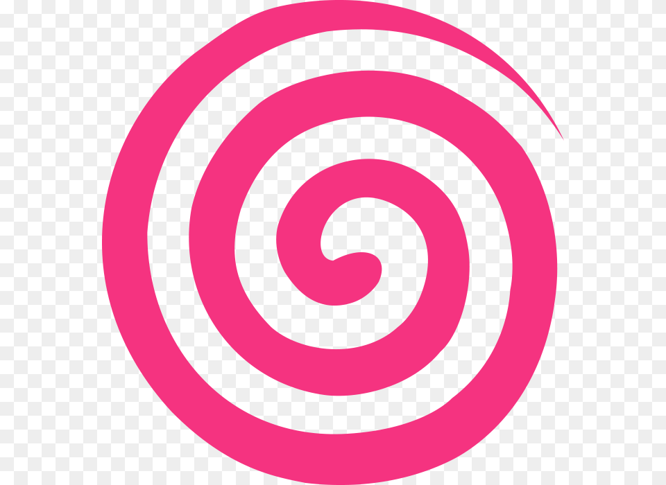 Pink Circle Swirl, Coil, Spiral, Disk Png Image