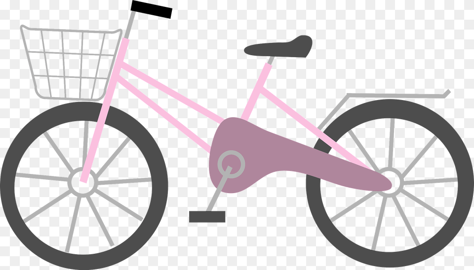 Pink City Bicycle Clipart, Machine, Transportation, Vehicle, Wheel Free Png Download