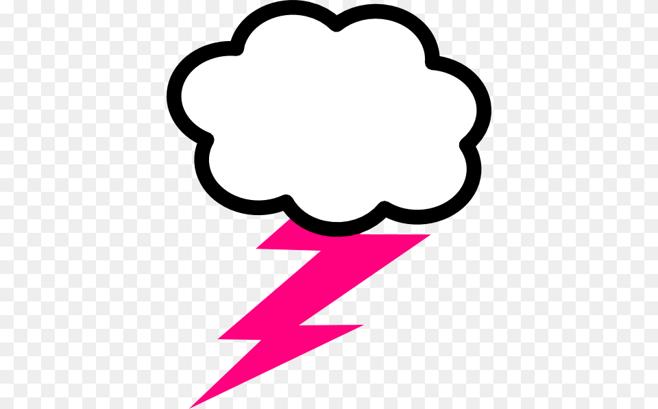 Pink Clip Art At Clker Com Vector Pink Lightning Bolt, Sticker, Smoke Pipe, Bow, Weapon Free Transparent Png