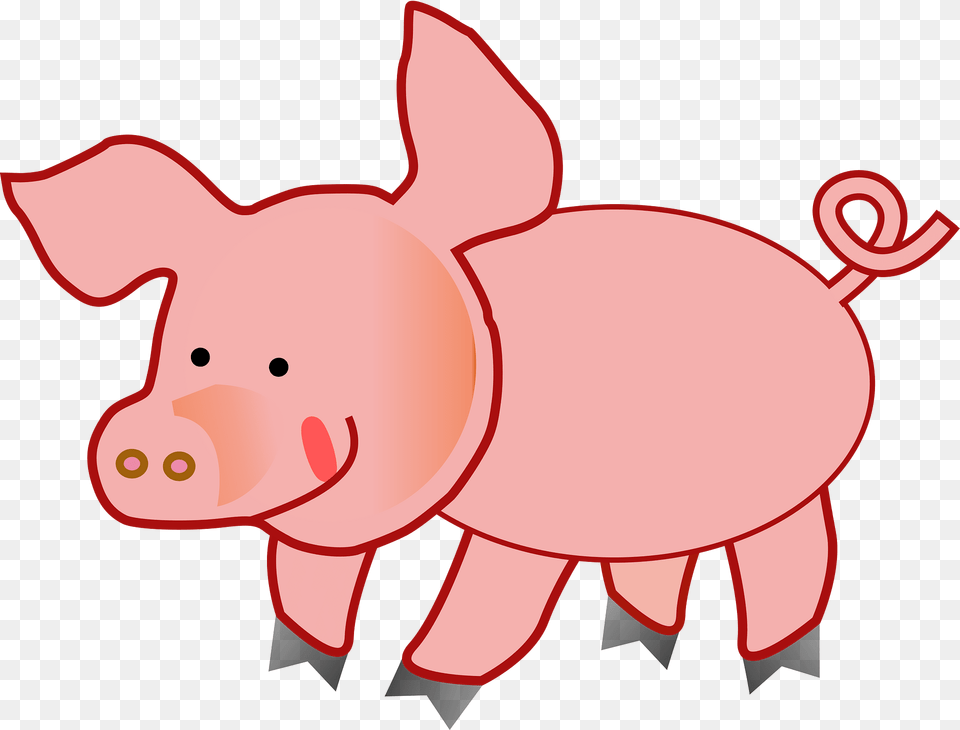 Pink Clipart, Animal, Mammal, Pig, Fish Png Image