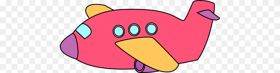 Pink Clipart Airplane Free Png