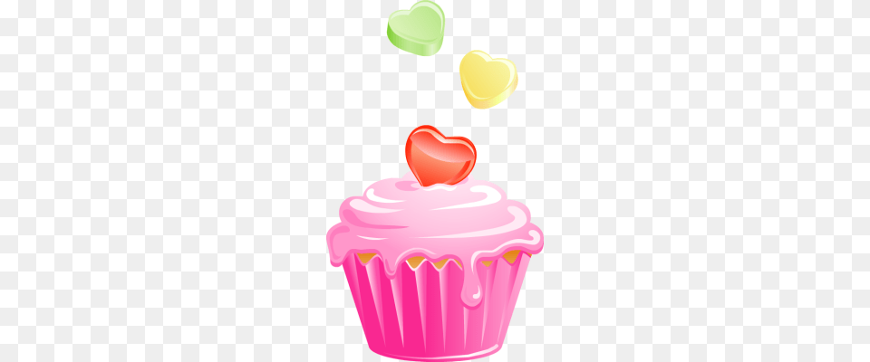 Pink Clipart Cup Cake, Cream, Cupcake, Dessert, Food Png
