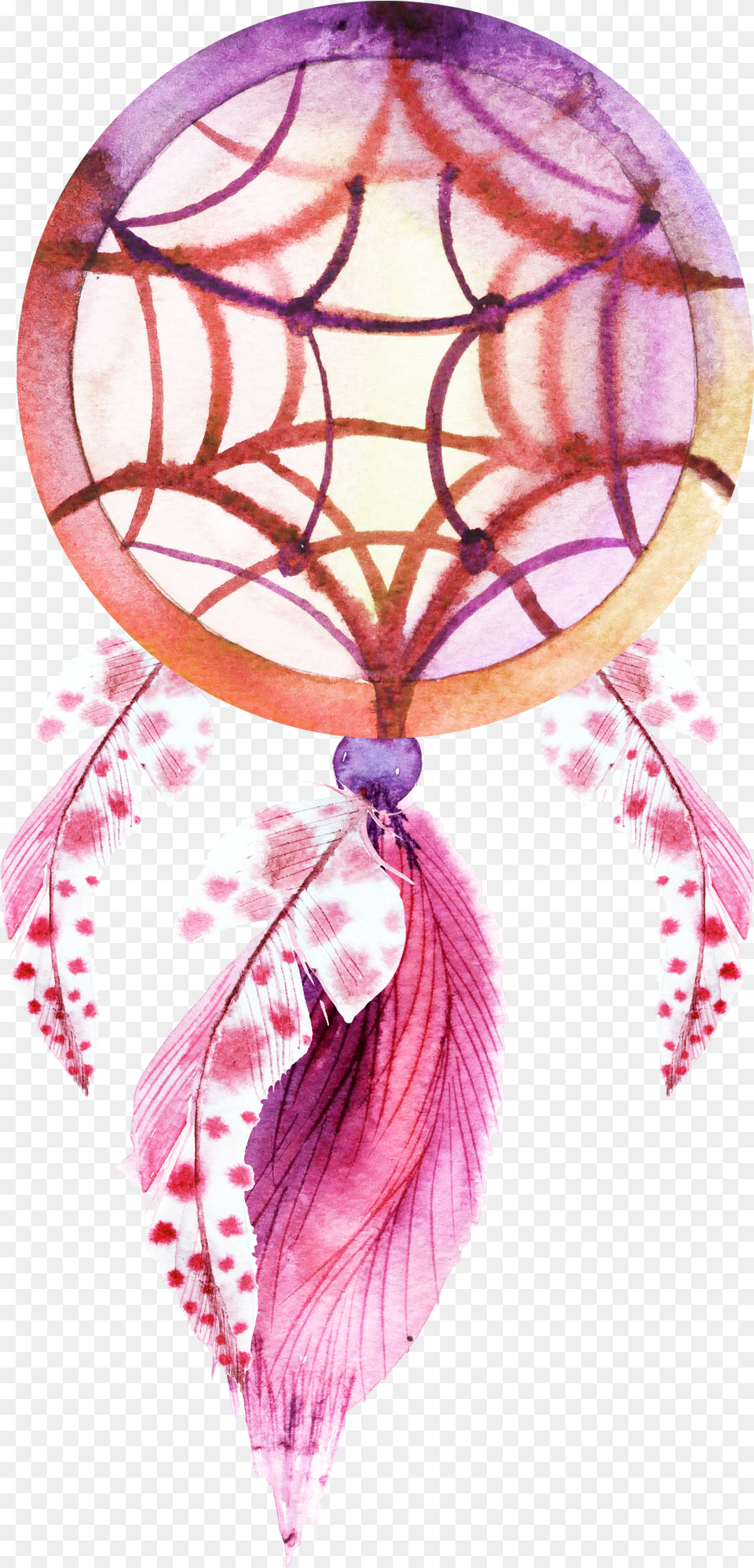 Pink Clipart Dreamcatcher Fondos De Pantalla Watercolor Painting, Flower, Plant, Petal, Lamp Png