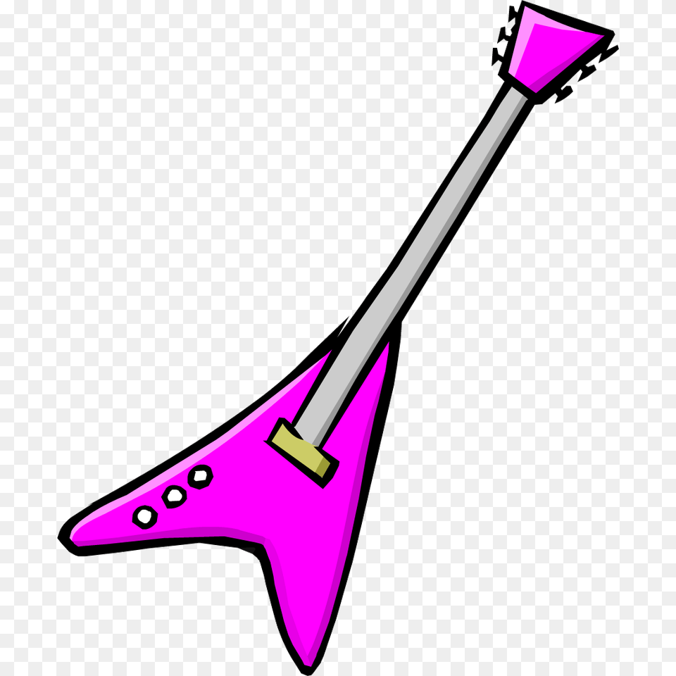 Pink Clipart Electric Guitar, Purple, Musical Instrument, Sword, Weapon Free Transparent Png