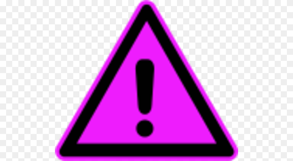 Pink Clipart Exclamation Mark Pink Warning Sign, Triangle, Symbol Free Transparent Png