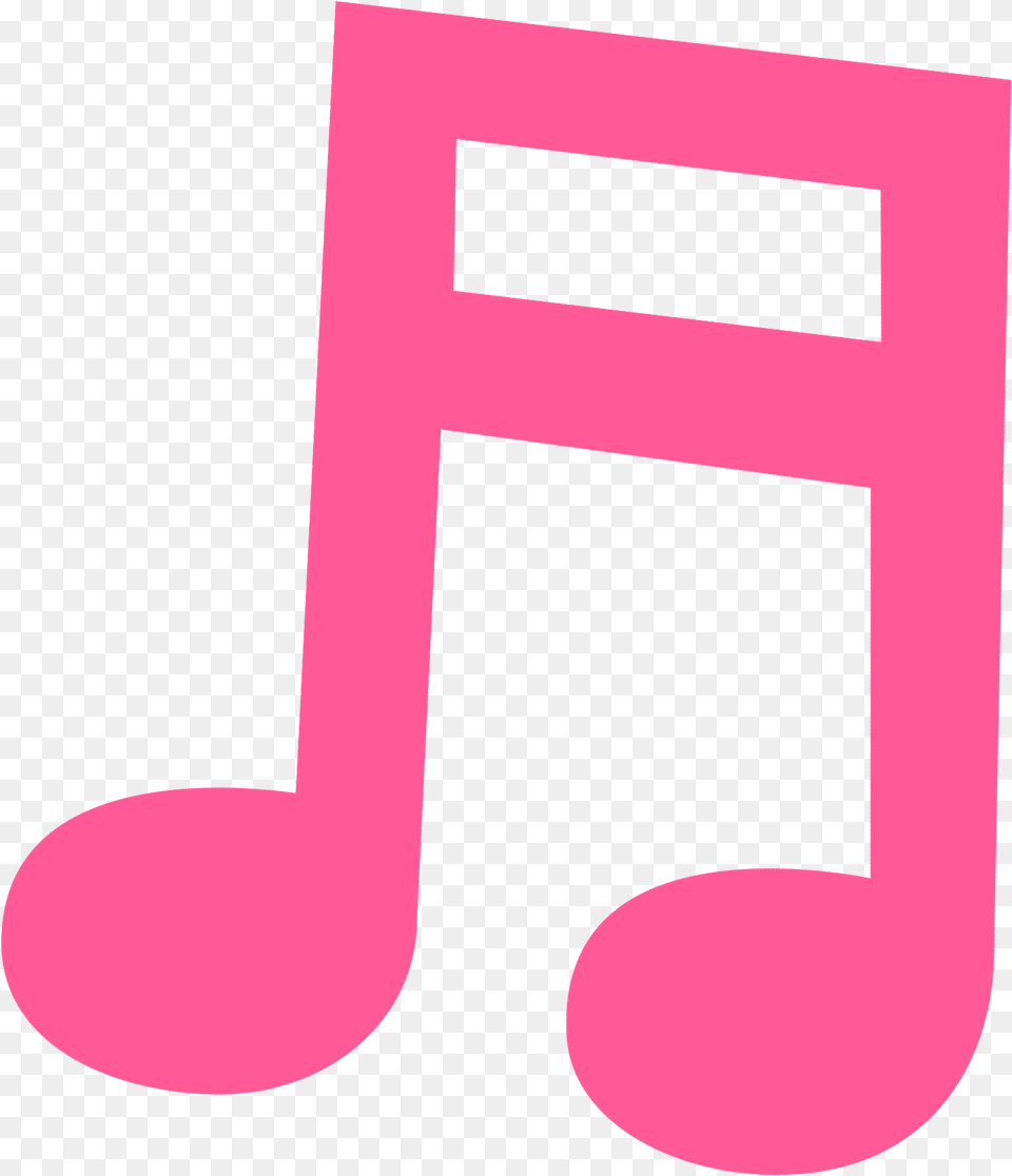 Pink Clipart Music Note Clipart Pink Music Note, Text Free Transparent Png