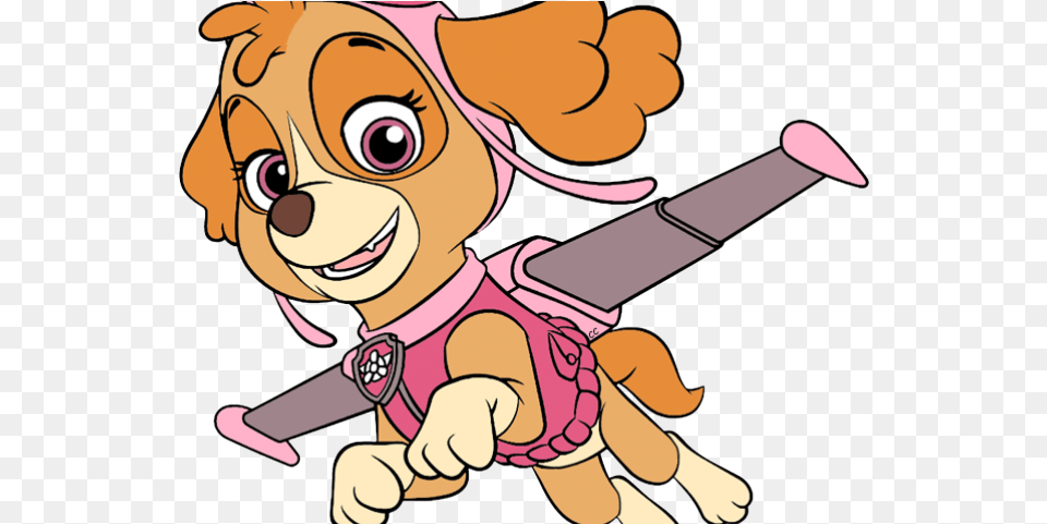 Pink Clipart Paw Patrol Skye Paw Patrol Svg, Book, Comics, Publication, Baby Free Png Download