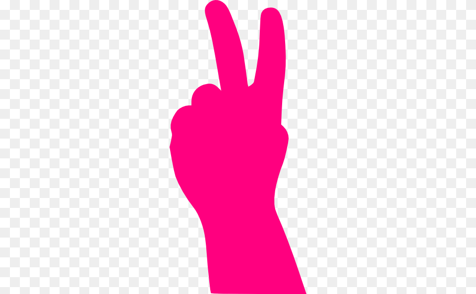 Pink Clipart Peace Sign, Clothing, Glove, Body Part, Hand Png Image